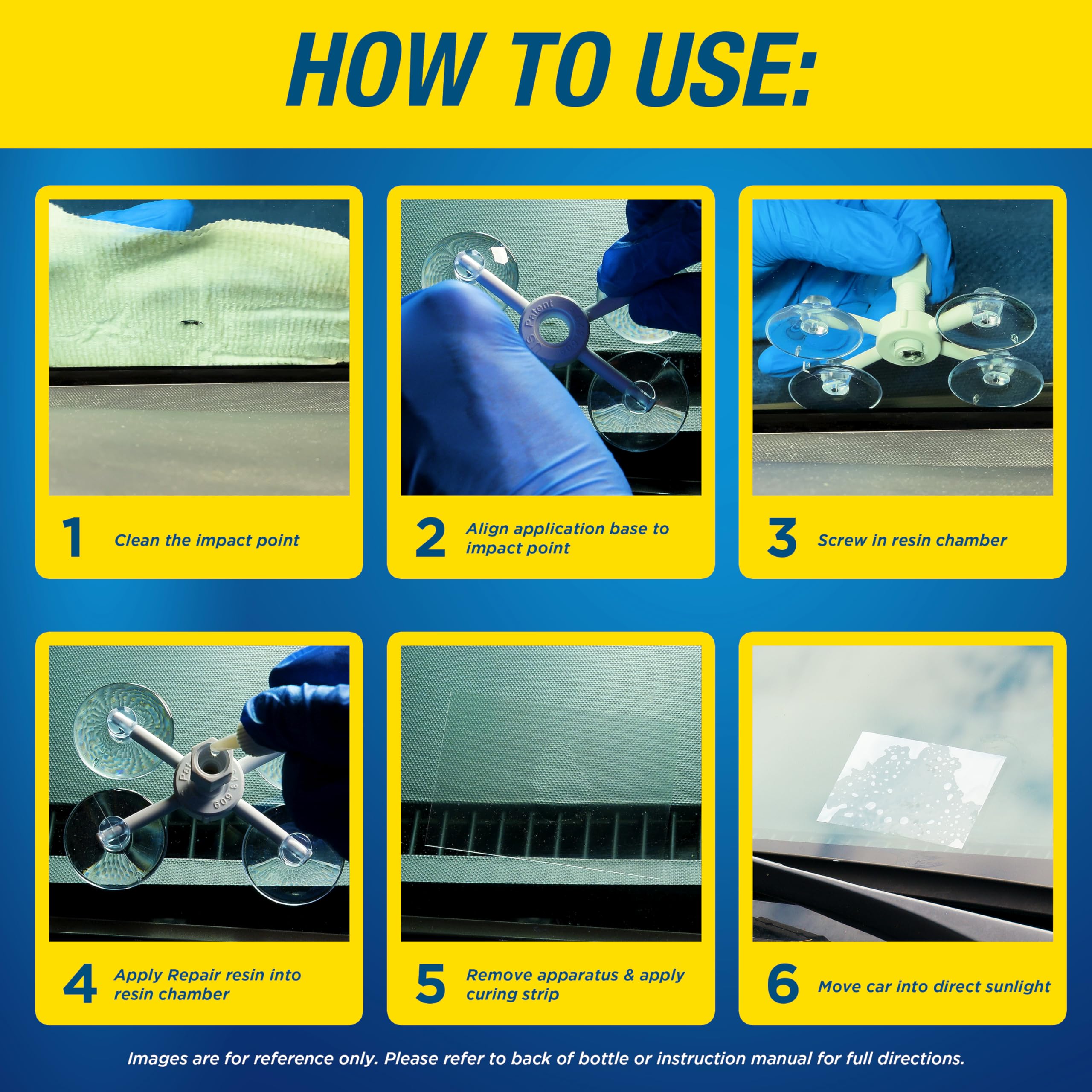 Rain-X 600001 Windshield Repair Kit - Quick and Easy Durable Resin Based Windshield Repair Kit for Chips and Cracks, Good for Round Damage Below 1" in Diameter and Cracks Smaller Than 12" in Length - Image 4