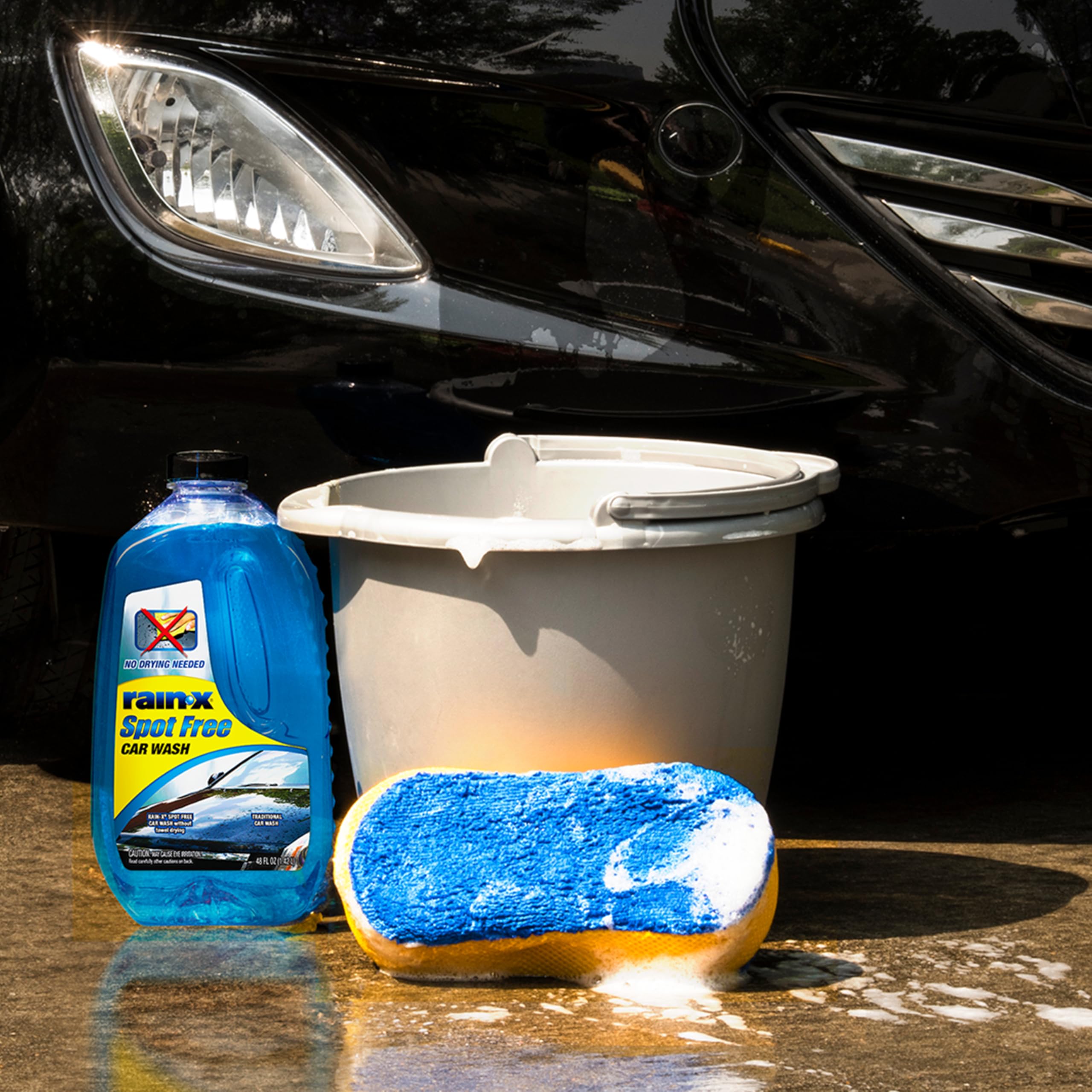 Rain-X 620073 - Car Wash Deep Cleaning, High Foam Soap Provides Spot Free Shine with No Towel Or Hand Drying Needed - Car soap for car cleaning and detailing 48 fl oz - Image 7
