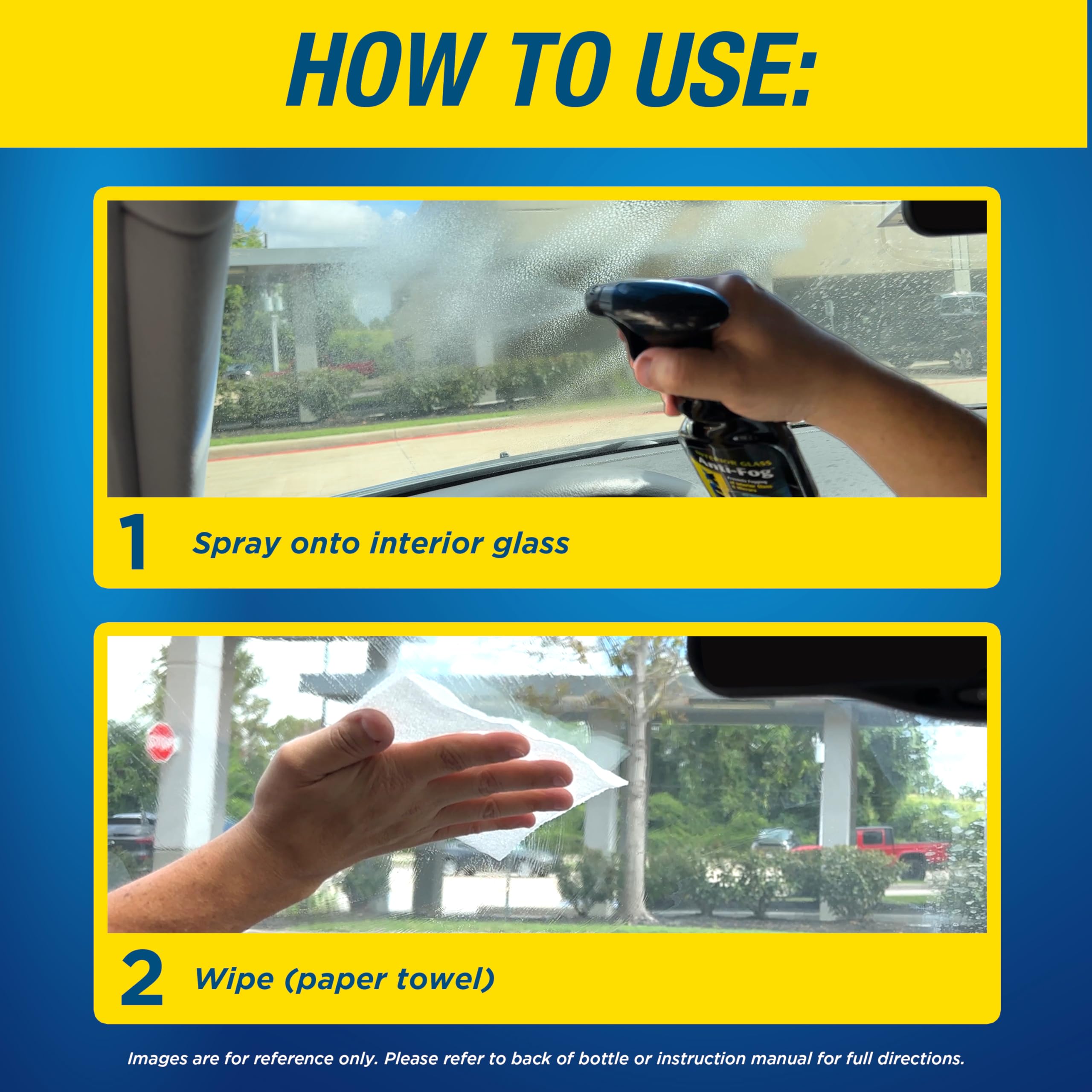 Rain-X 630543 Interior Glass Anti-Fog, 12 oz. - Prevents Fogging of Interior Glass and Mirrors, Usable on Both Automobiles and Marine Vehicles (Pack of 2) - Image 4