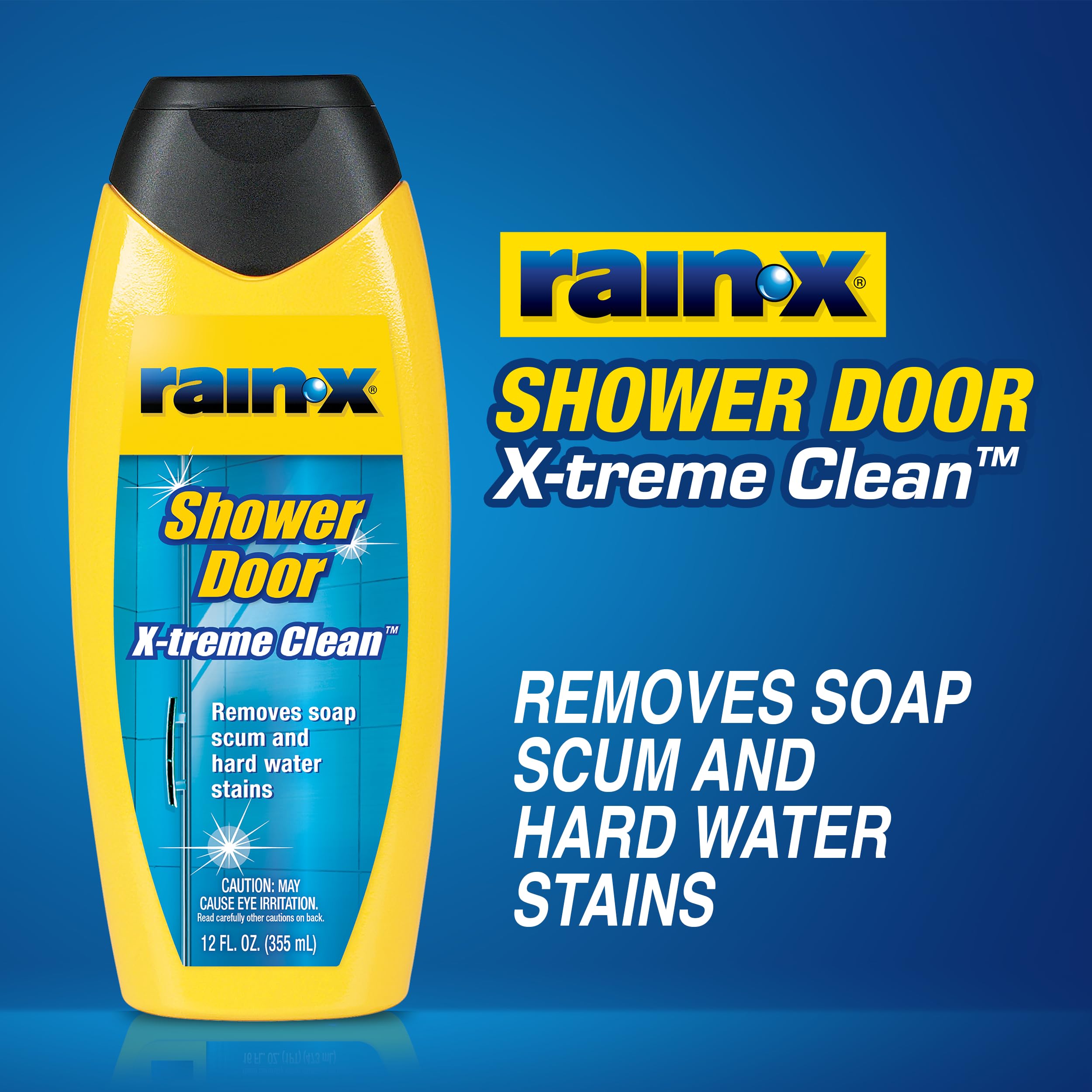 Rain-X 630544 X-Treme Clean Shower Door Cleaner, 12 Fl. Oz, Formulated To Glass Doors - Removes Soap Scum, Dirt, Hard Water Build-up, Calcium, Lime & Rust Stains (Pack of 2) - Image 3