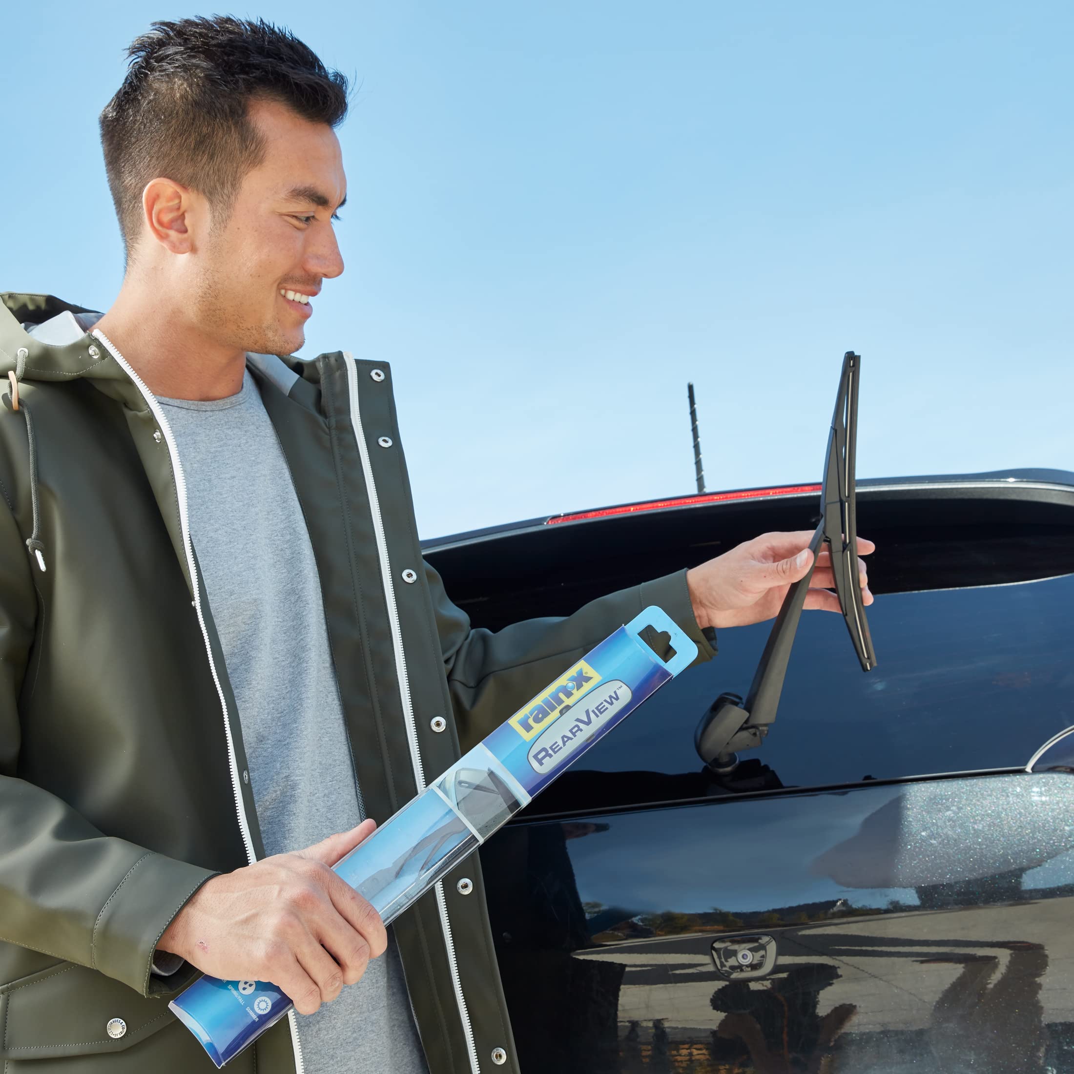 Rain-X 850026 RearView 14-A Rear Wiper Blade, 14 Inch Composite Rear Wiper Blade, Fits Rock Lock 2 (Pack Of 1), Automotive Replacement Wiper Blades That Meet Or Exceed OEM Quality And Design Standards - Image 4